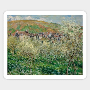 Flowering Plum Trees by Claude Monet Sticker